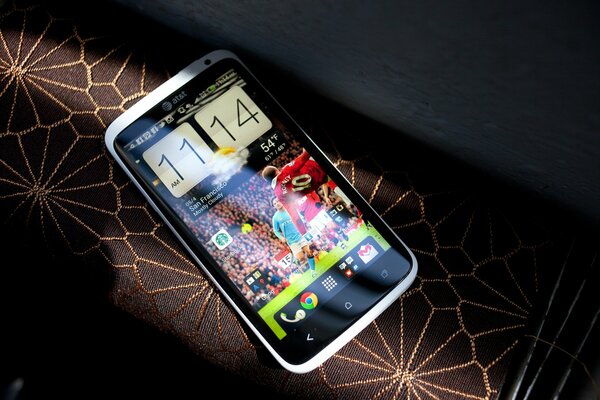 HTC one x smartphone with android operating system