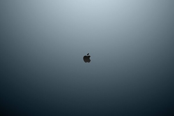 Bild des Apple-Logos auf grauem Hintergrund