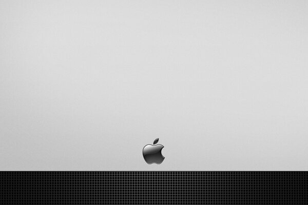 Apple brand logo on a mysterious background