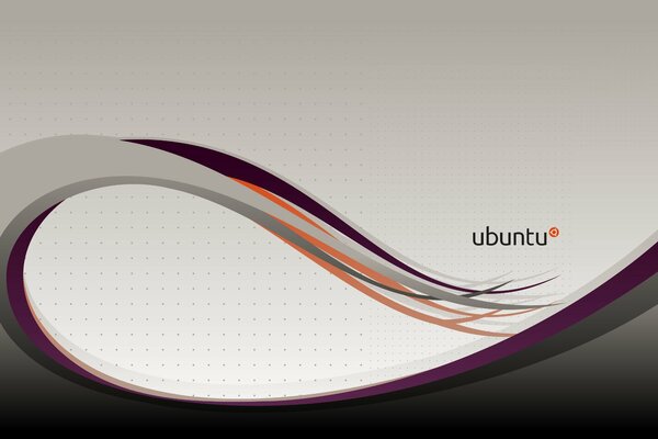 Ubuntu-Logo auf grauem Hintergrund