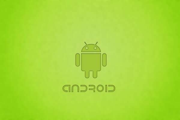 Logotipo verde de Android opción