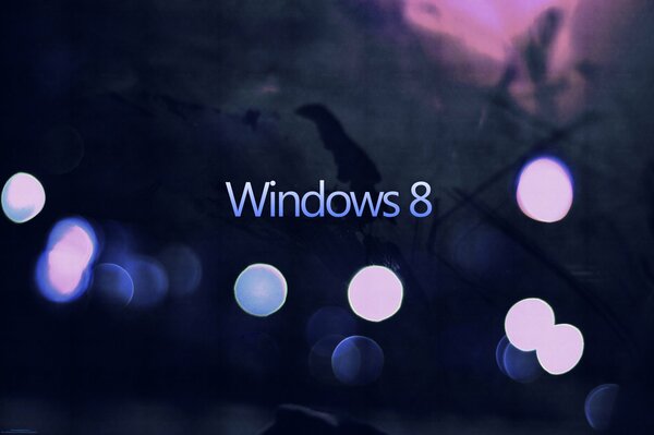 Économiseur d écran Windows 8 en minimalisme avec effet bokeh