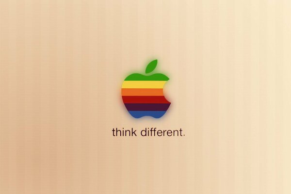 Apple - Think differently rainbow colors