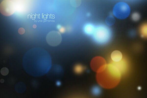 Belles lumières de nuit colorées