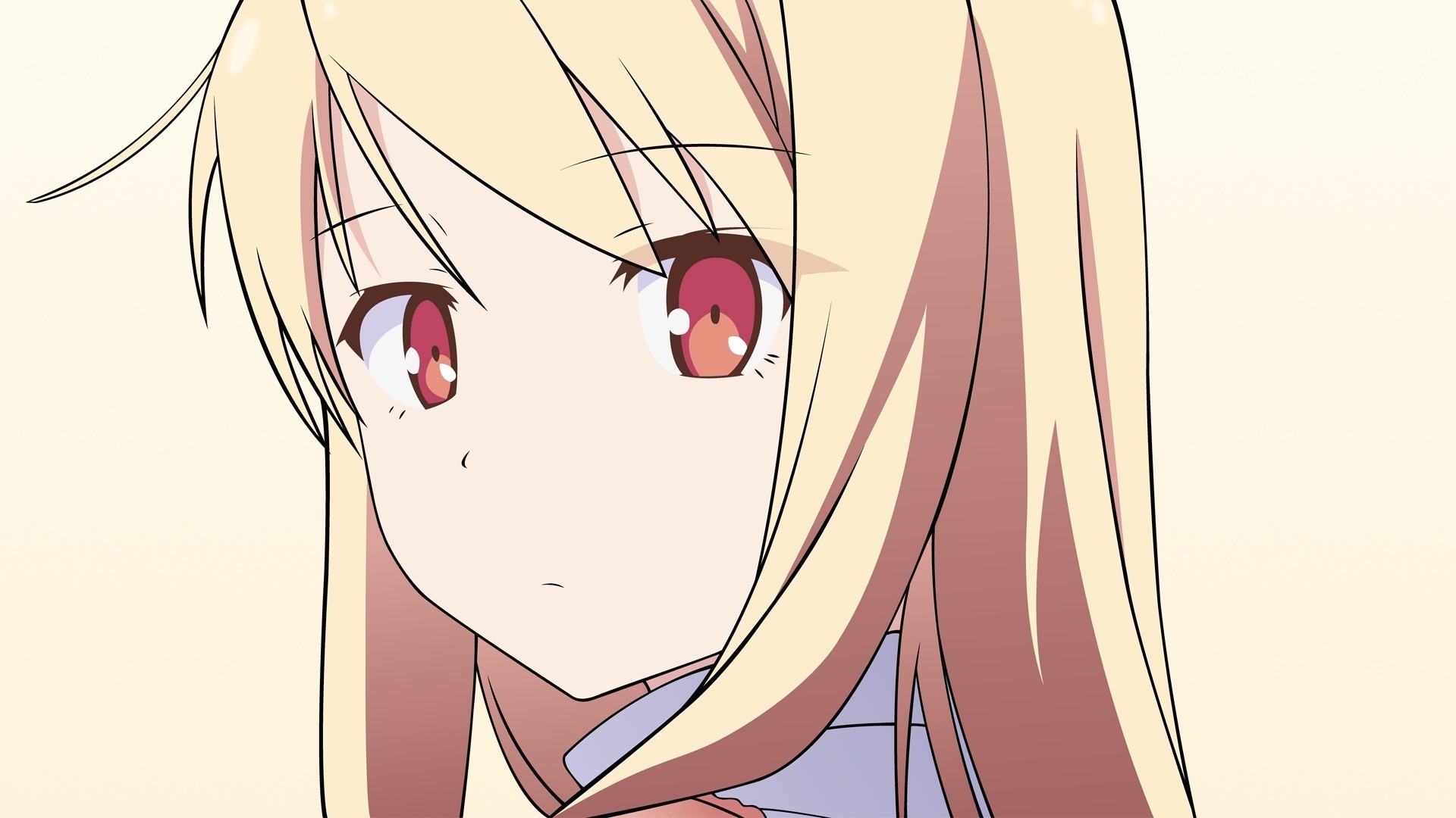 long hair shiina mashiro red eyes blonde hair