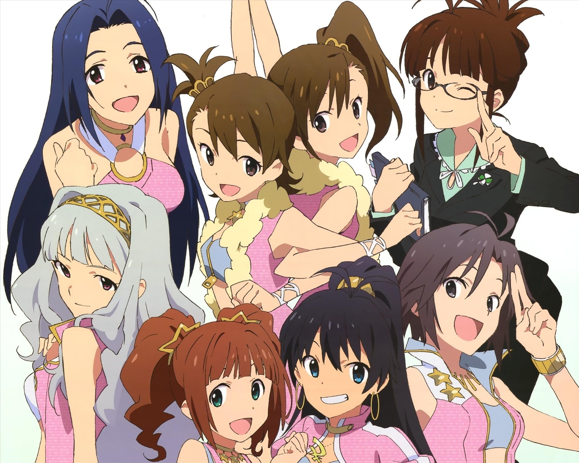 ganaha hibiki shijou takane kikuchi makoto miura azusa akizuki ritsko futami ami takatsuki yayoi futami mami