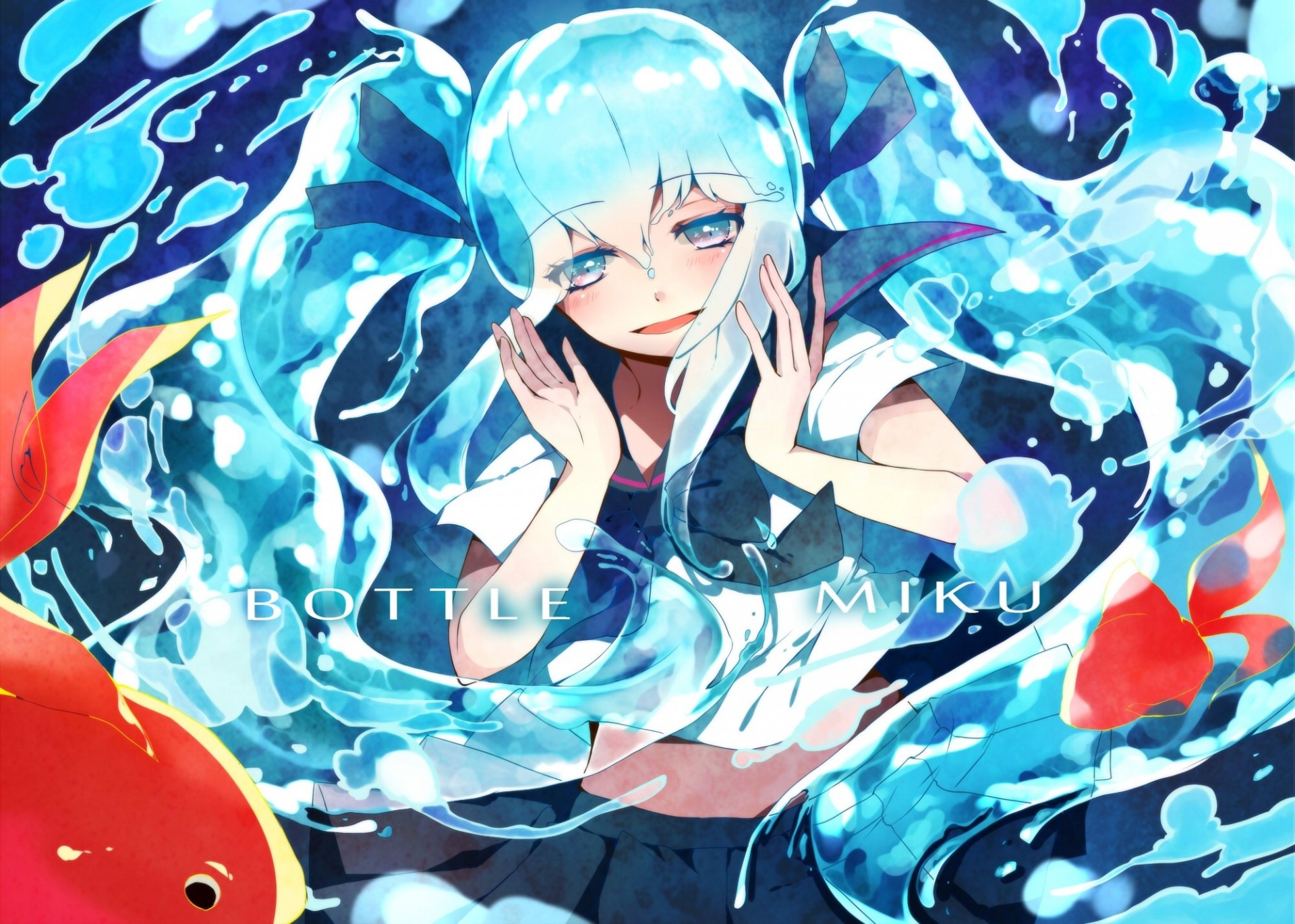 hatsune miku fish water animal