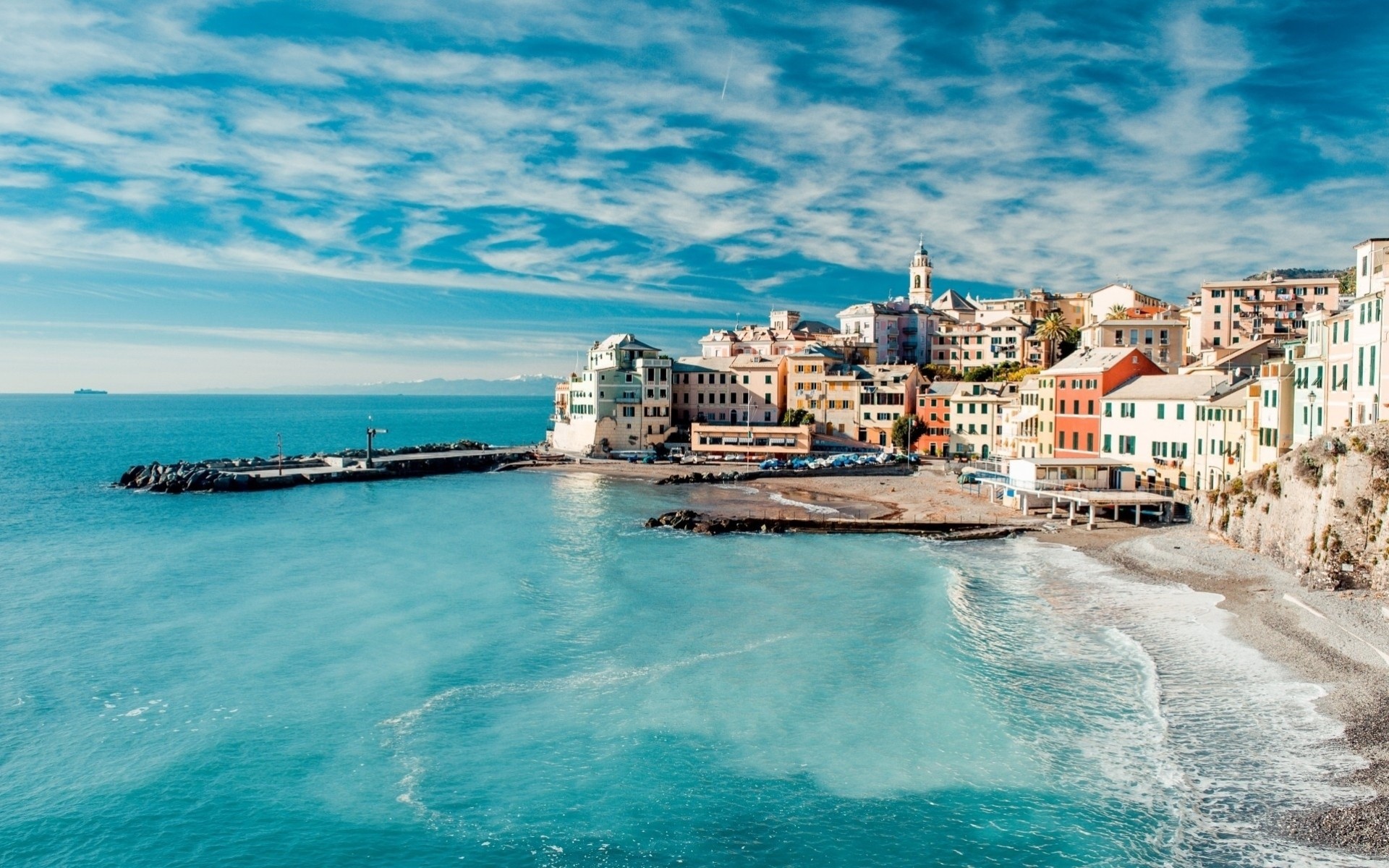 ciel mer détente côte ville