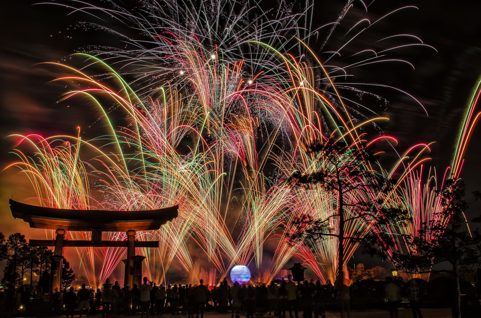 giappone città fuochi d artificio