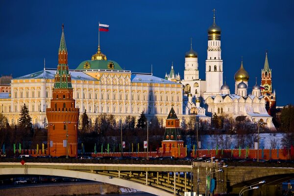 Paysage du Kremlin dans la capitale russe Moscou