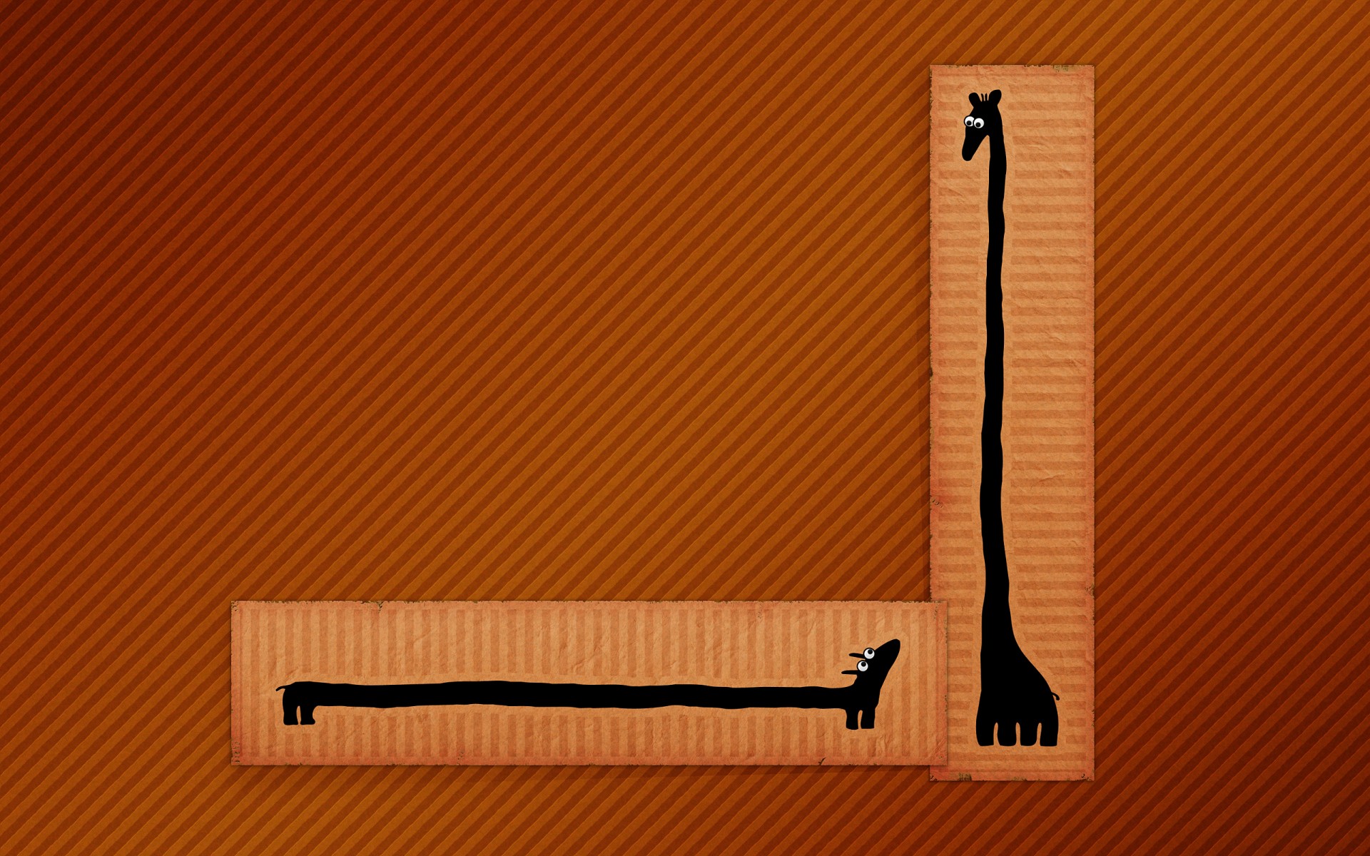 jirafa dachshund patrón líneas minimalismo