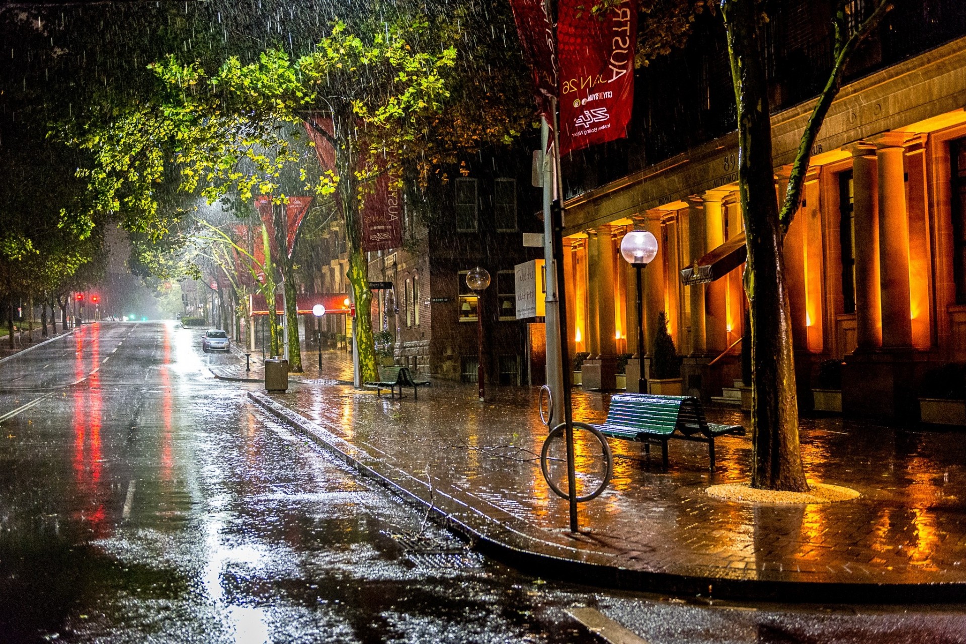 rue australie sydney pluie