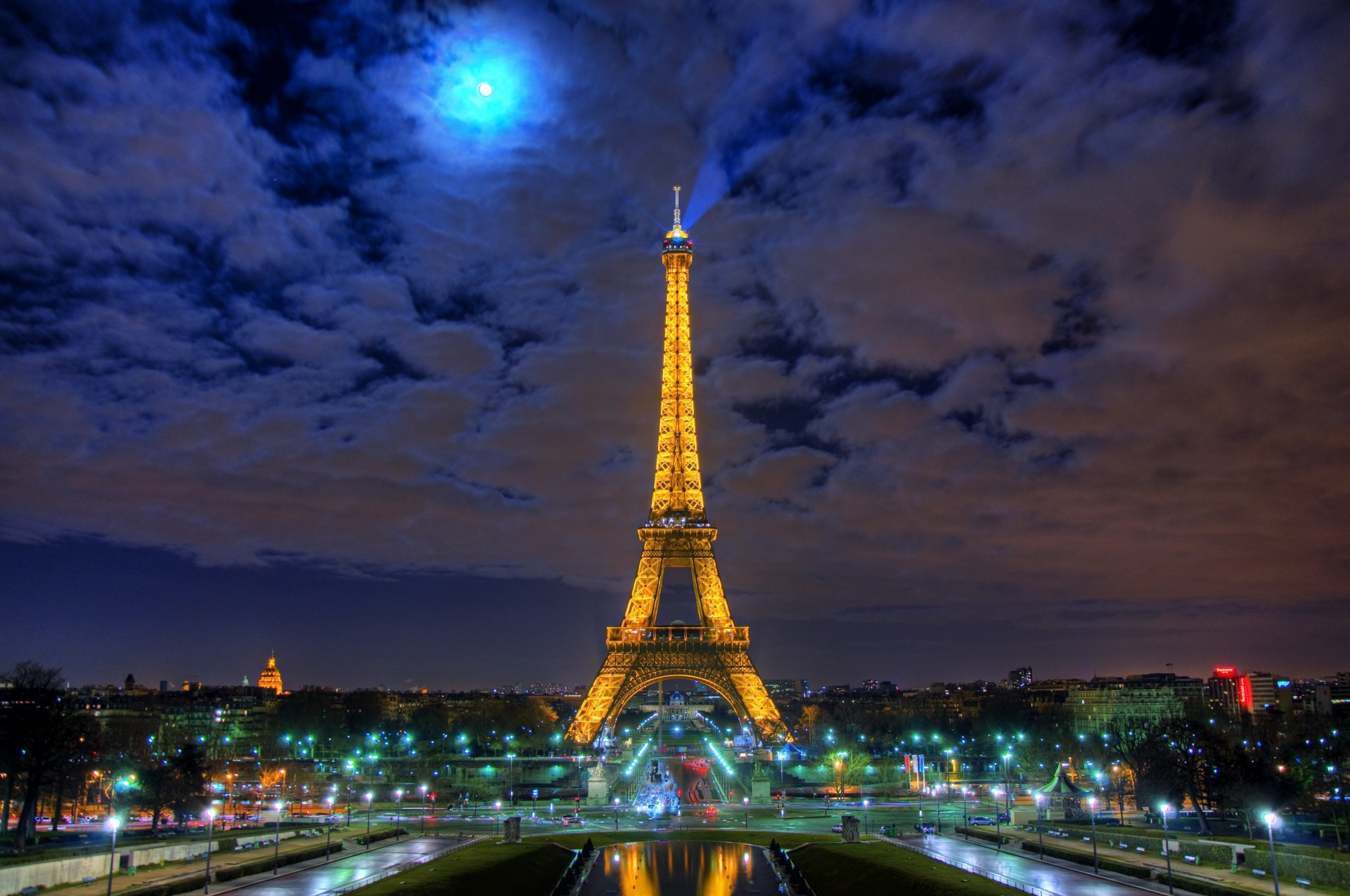 frankreich eiffelturm nacht stadt