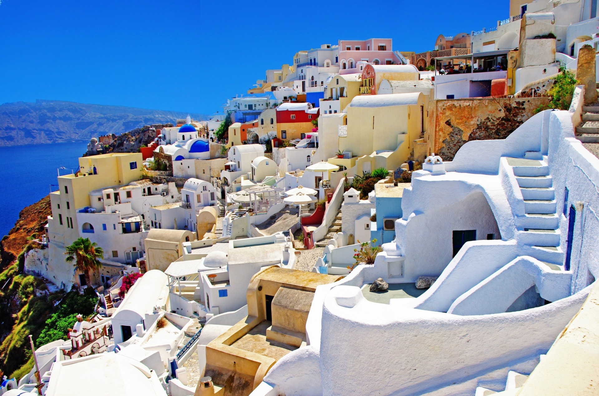 naturaleza grecia mar santorini oia casas