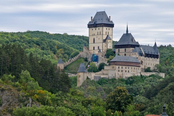 Castillo en el bosque checo