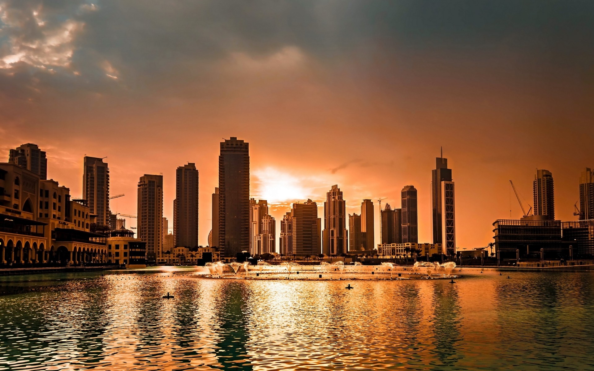 dubai sunset town