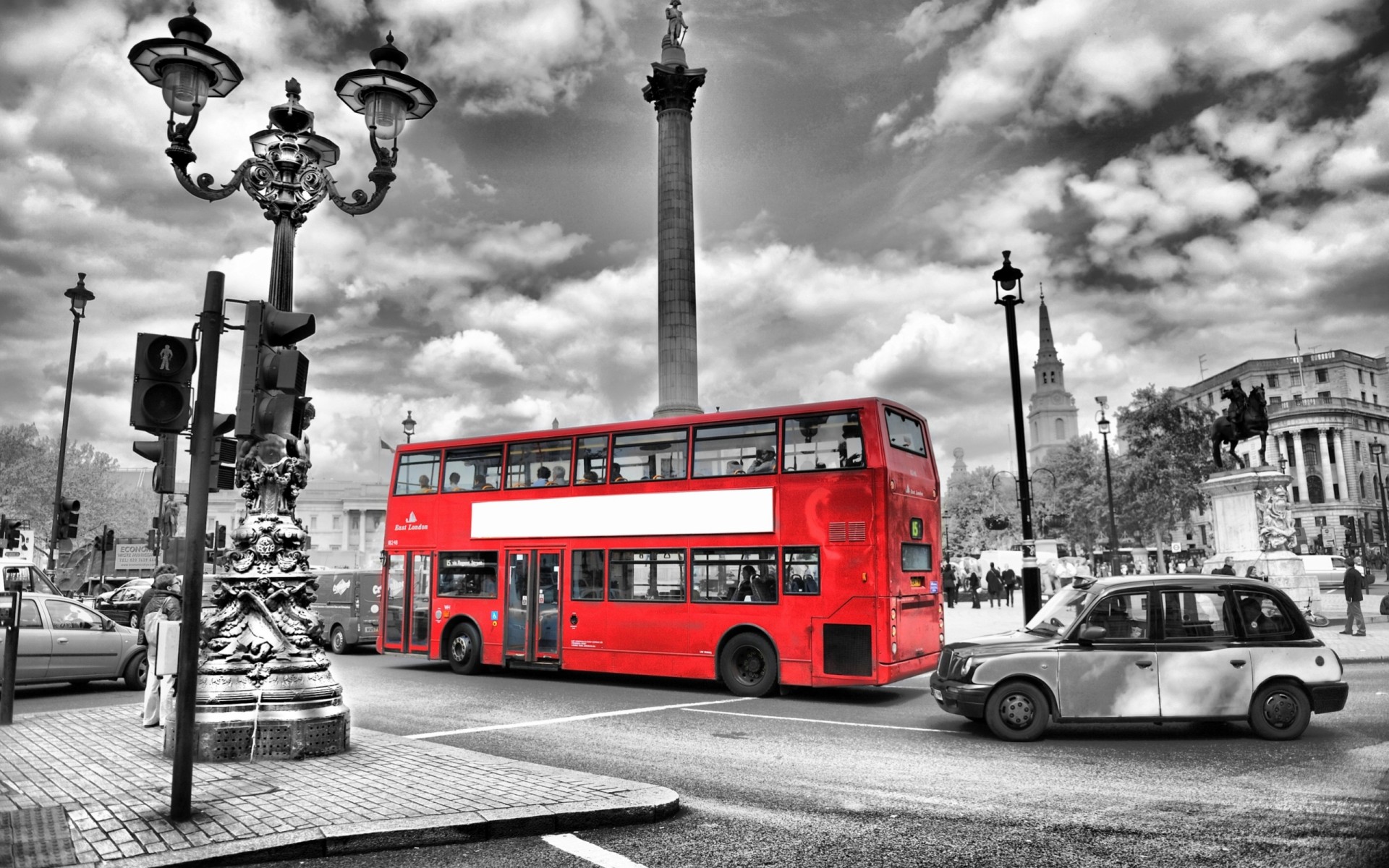 sfocatura strada strada inghilterra notte autobus londra bianco e nero luci città