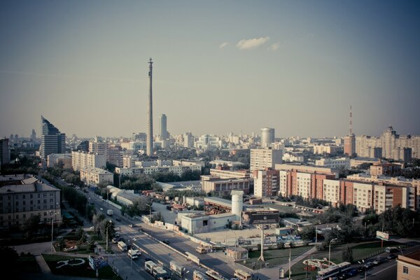 Город Екатеринбург - вид сверху