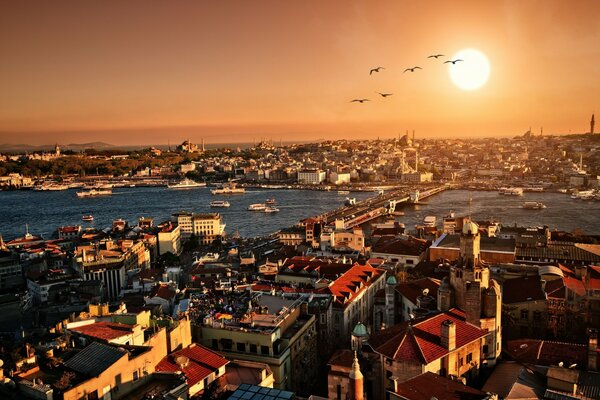 Edificios de Estambul vista superior