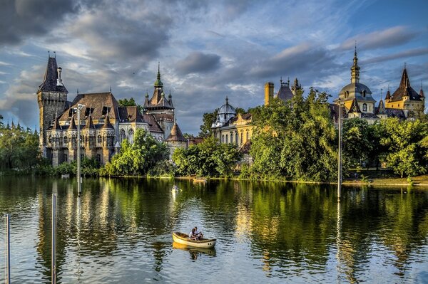 Parque vaidahunyad en Hungría Budapest