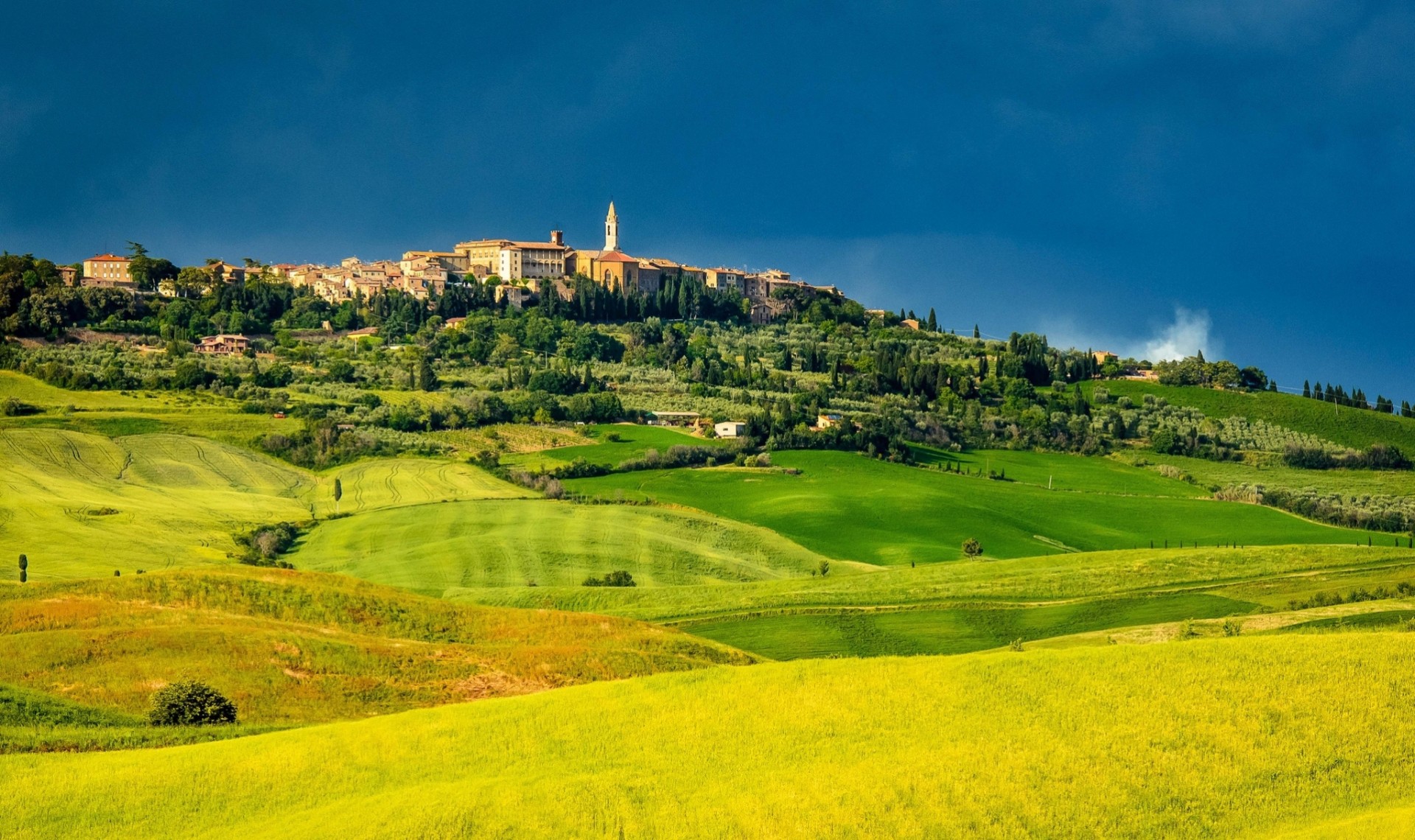 italie paysage toscane firenze panorama pienza