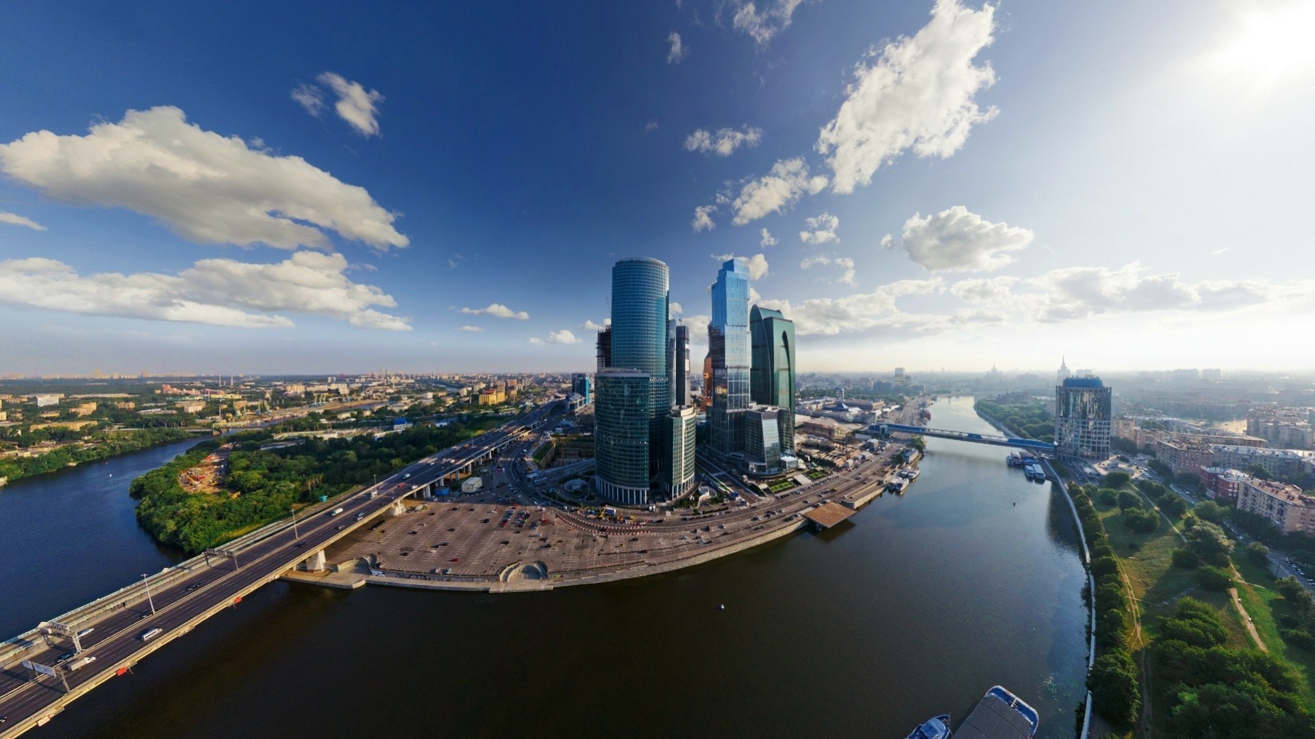 himmel moskau fluss grau wasser stadt