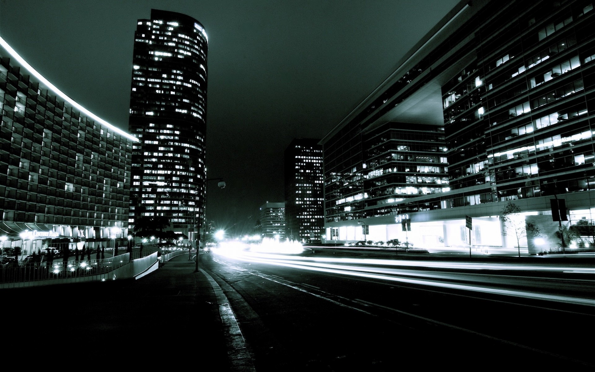 lumière route ville noir nuit