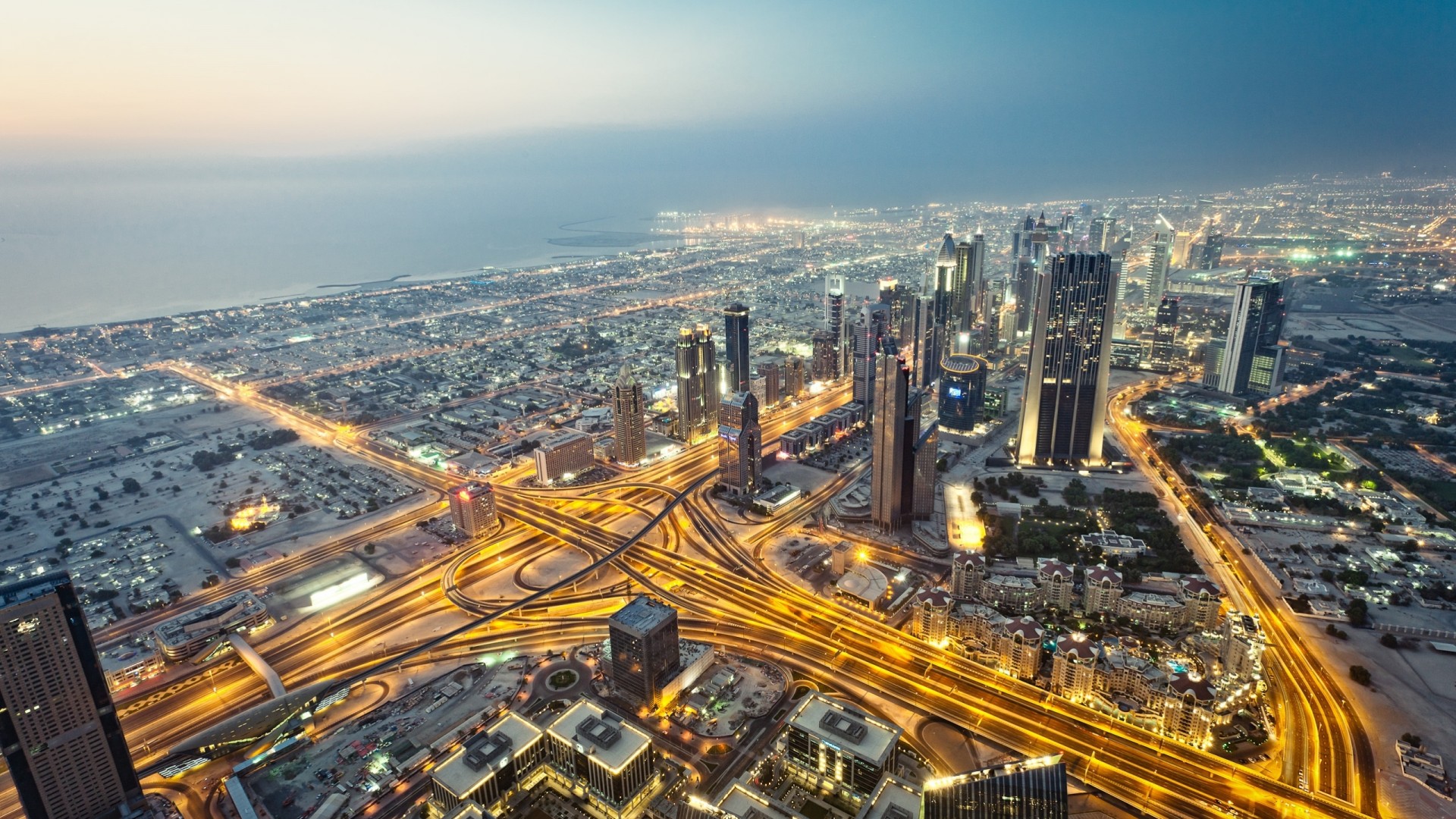 dubaï gratte-ciel ville eau