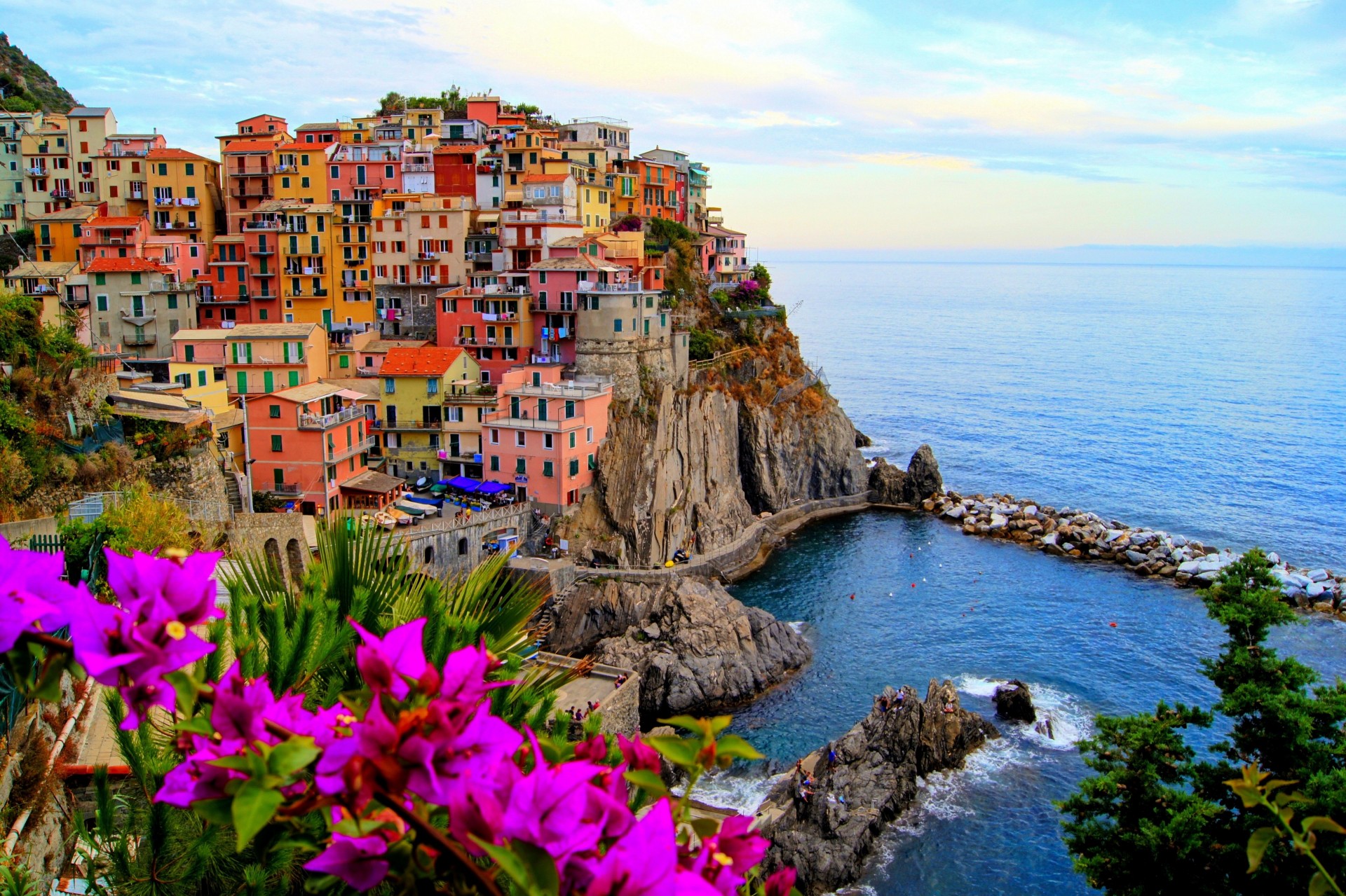 meer stadt manarola