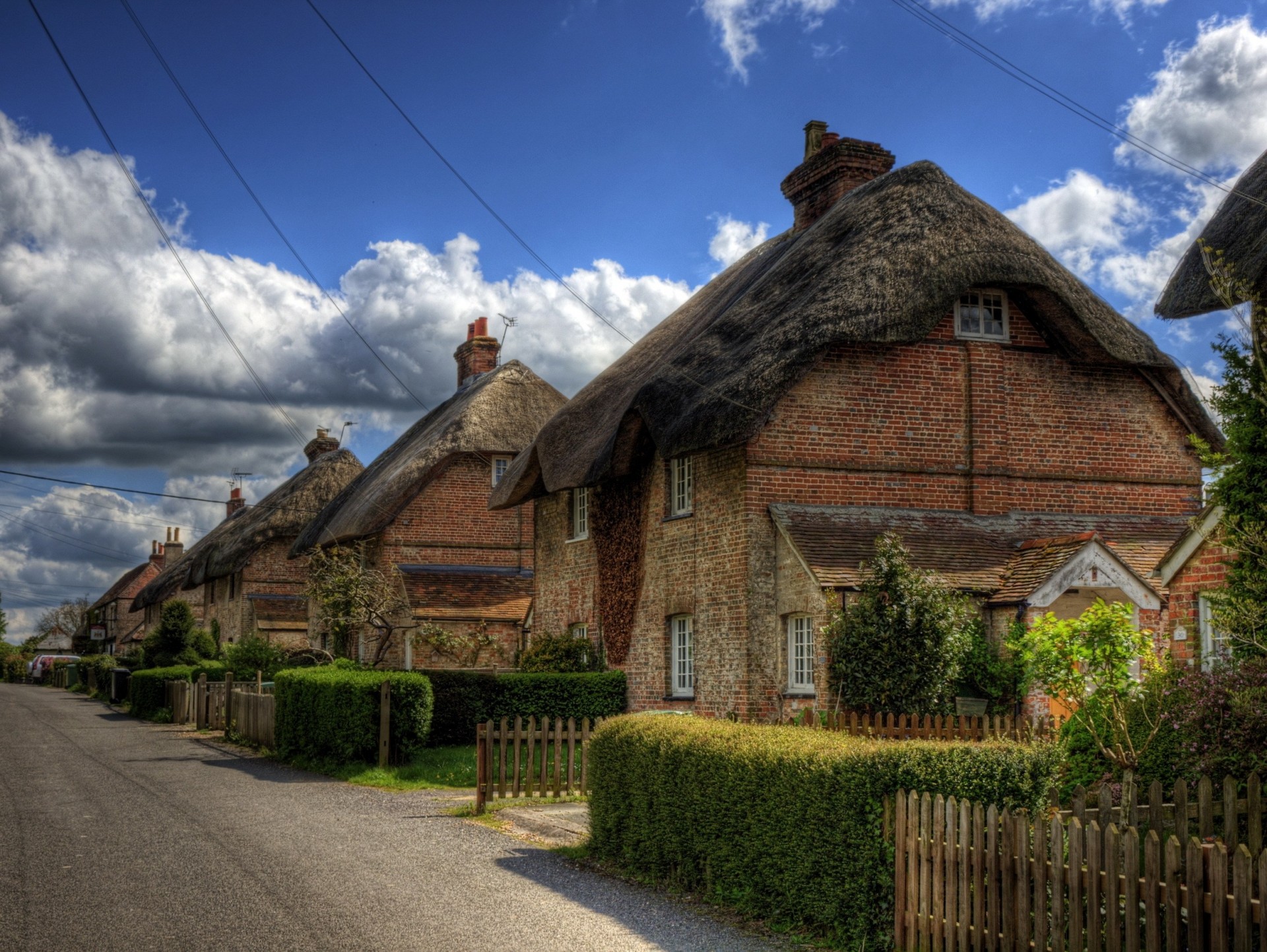 hampshire street town england fence hard drive house