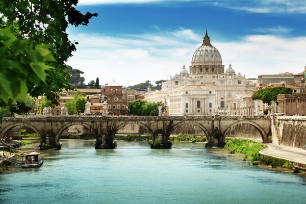 Rom Italien Brücke Fluss