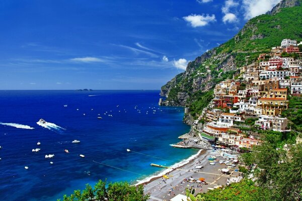 Italy Salerno upland coast