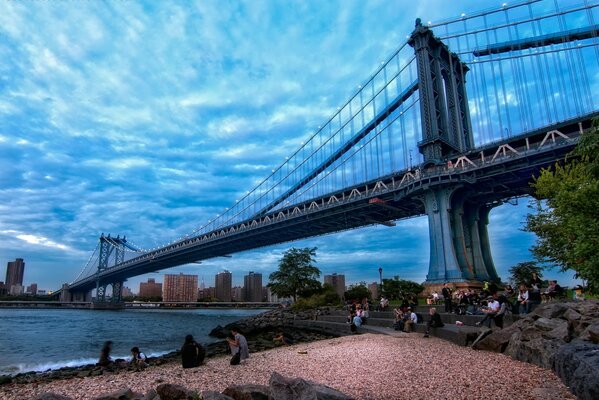 Puente de Manhattan en nueva York