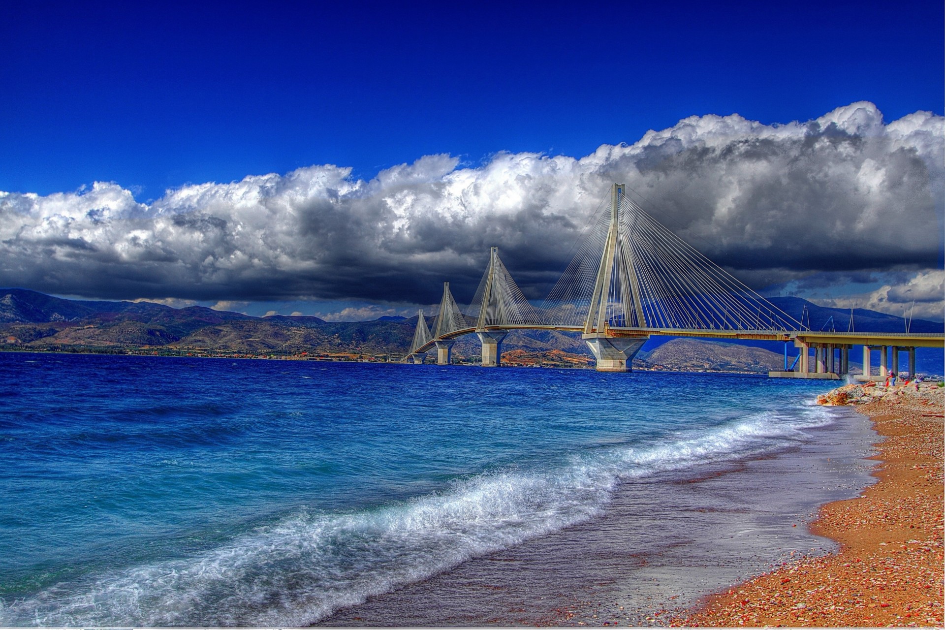 nuages grèce côte mer