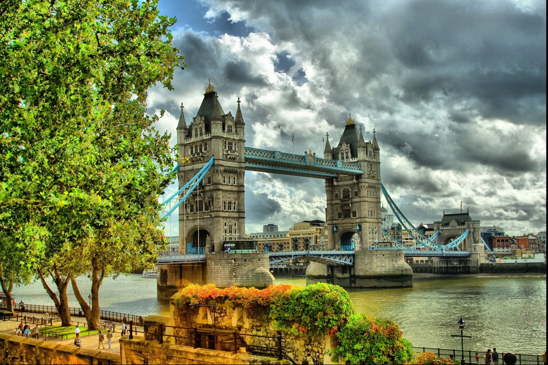 londyn tower bridge most miasto