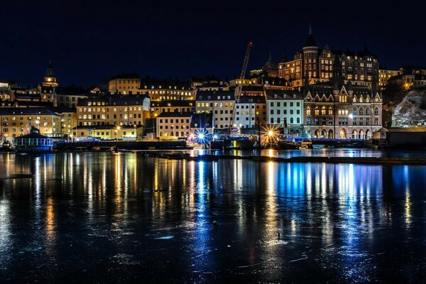 Nuit de paysage à Stockholm