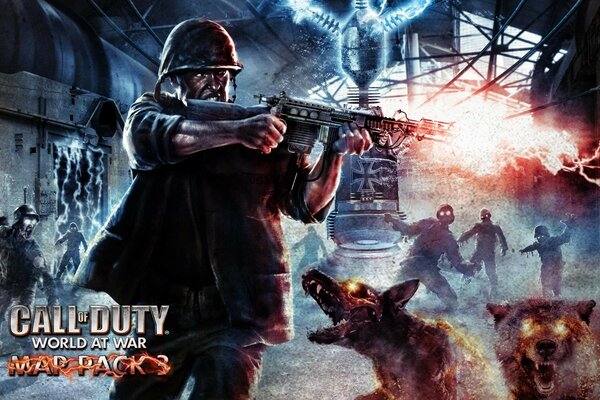 Call of duty Welt im Menschenkrieg gegen faschistische Zombies