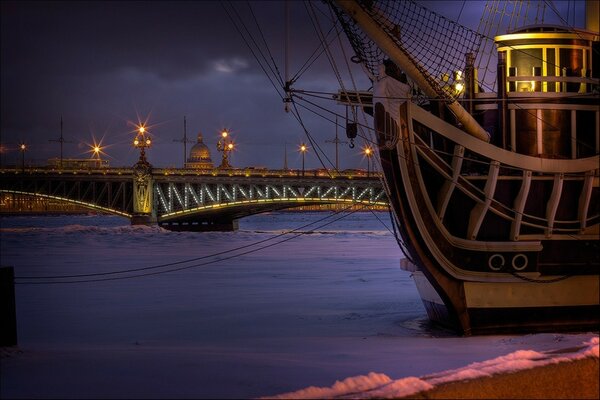 Barcos y puentes de invierno Peter