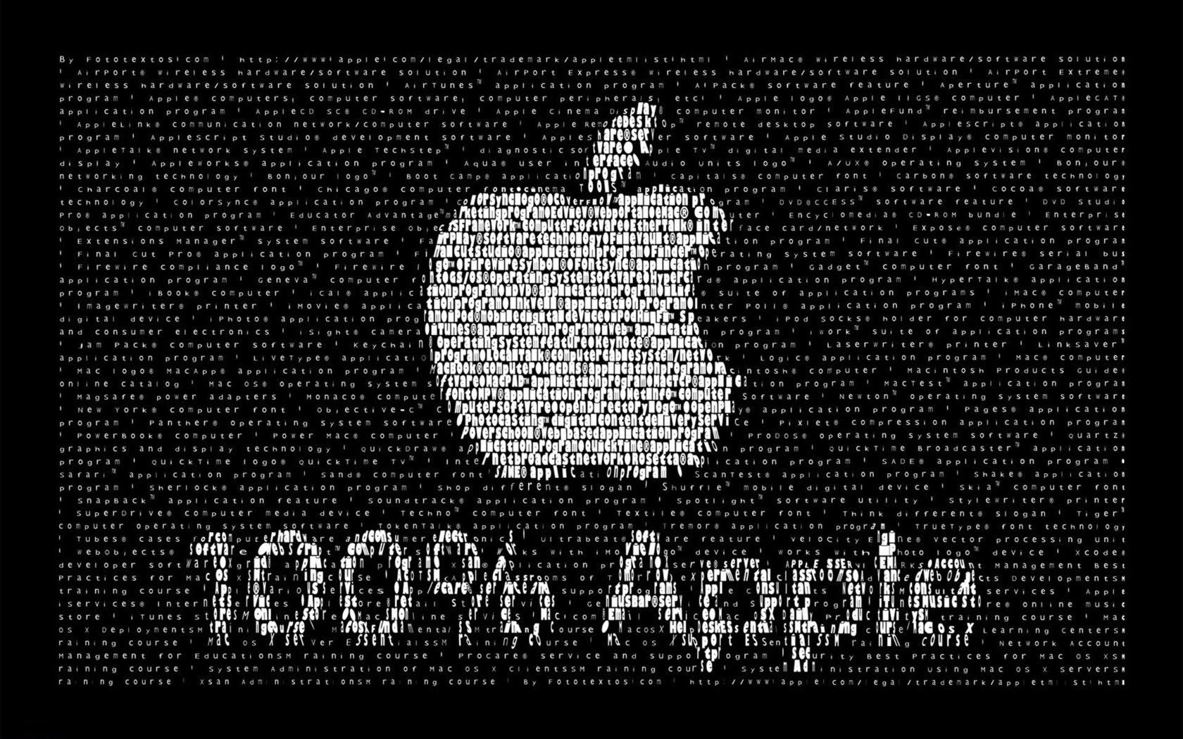 100% bullseye wörter apple embleme logos schwarzweiß