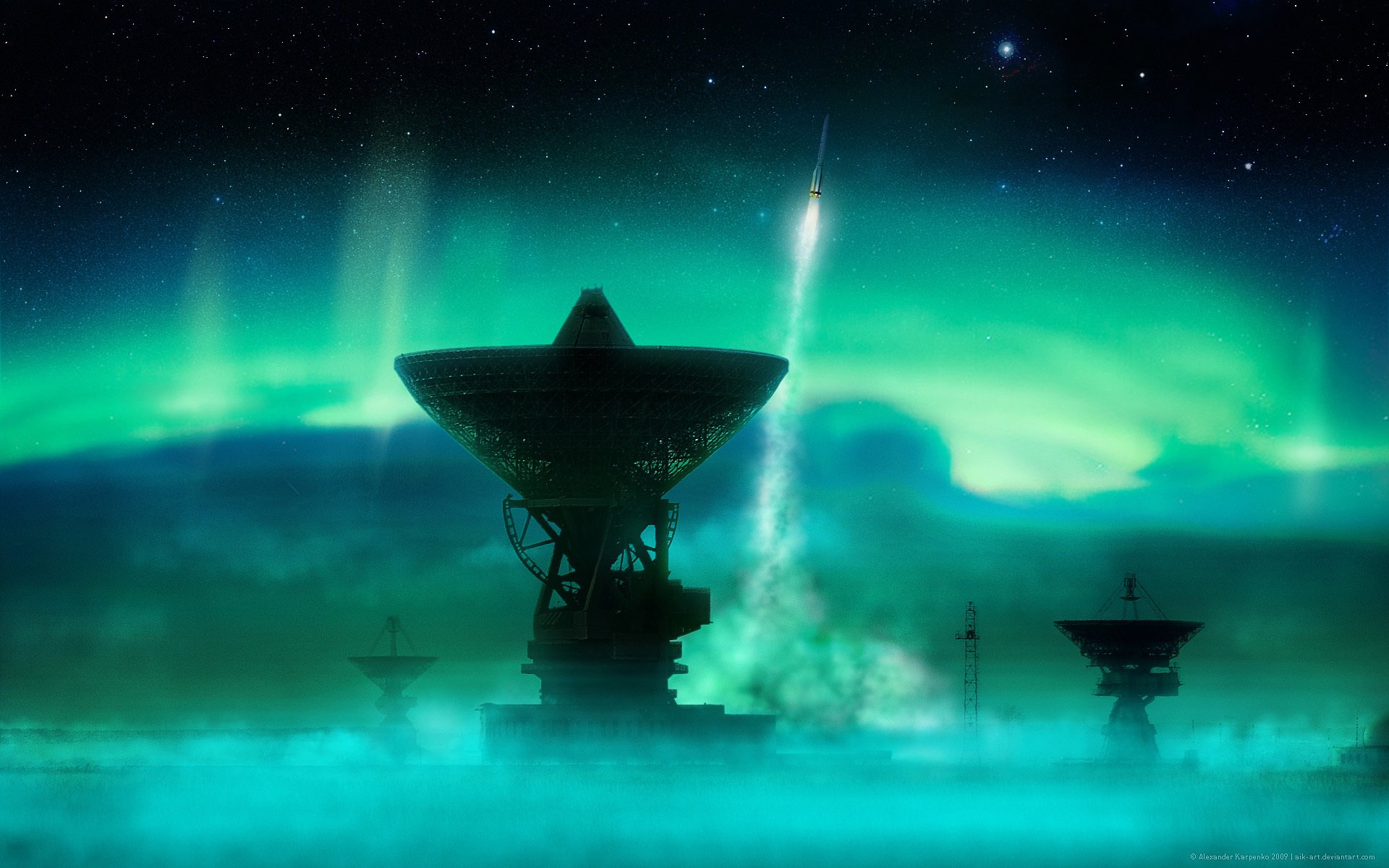 northern lights antenna rocket