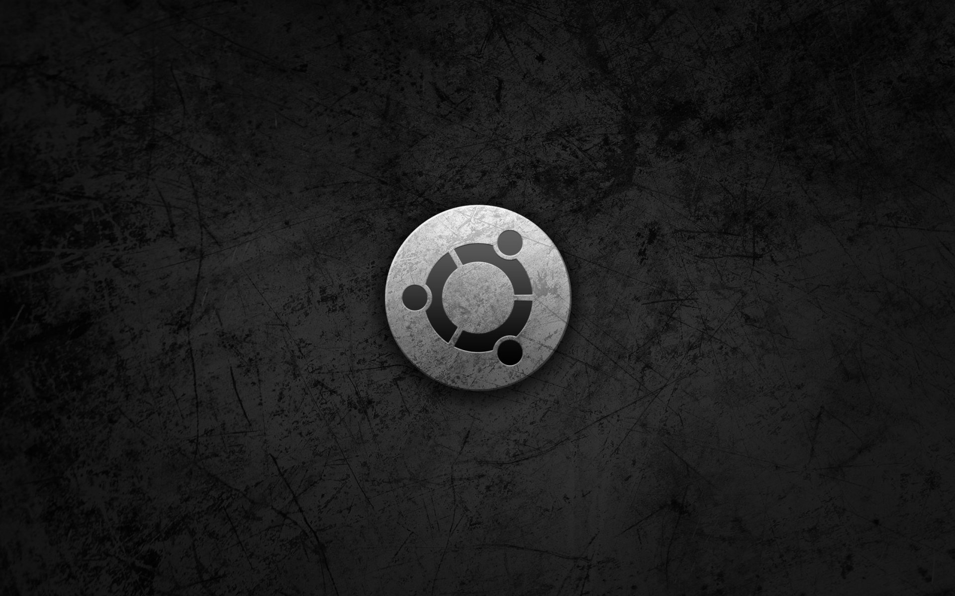 ubuntu metalowy styl systemu operacyjnego logo