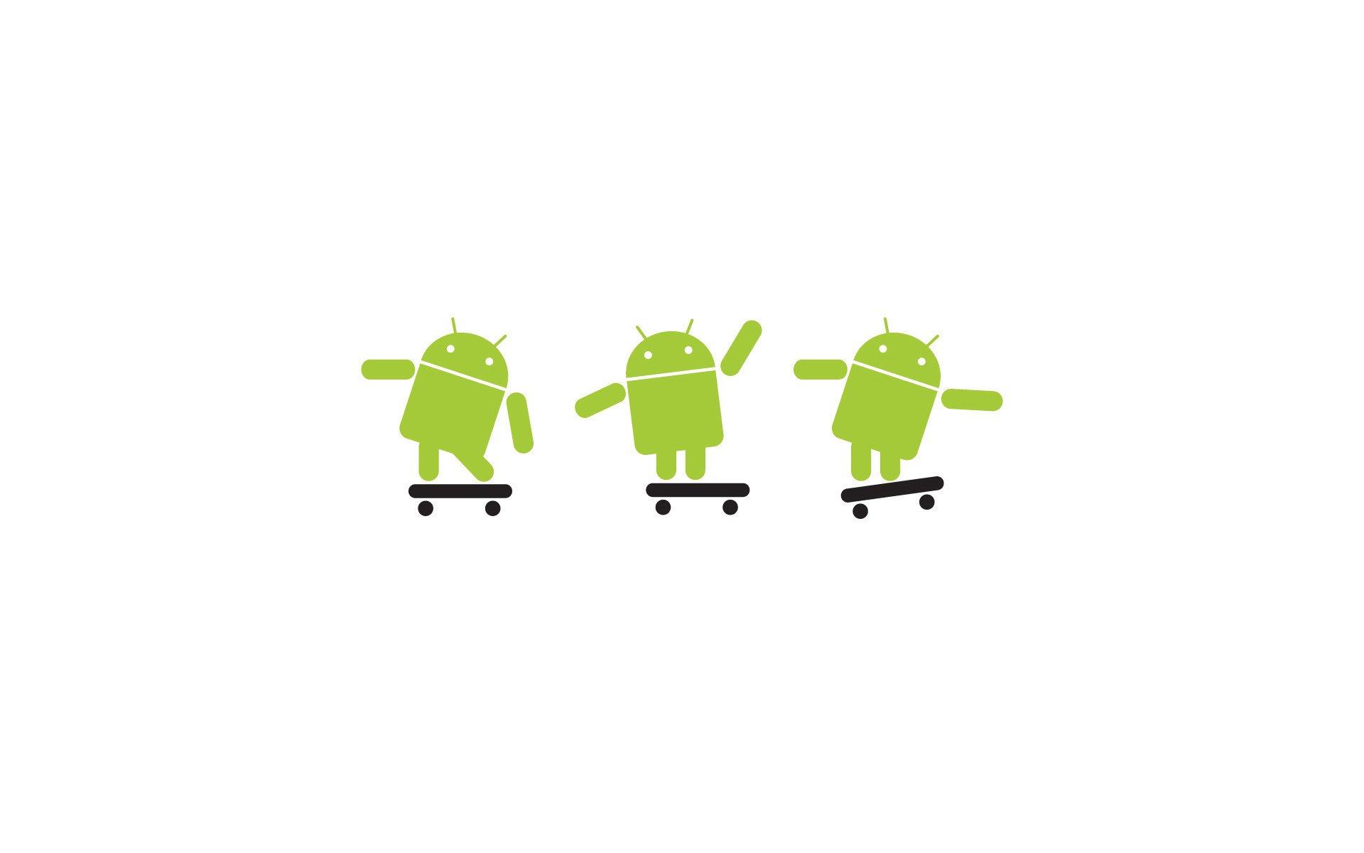 android patines fondo blanco