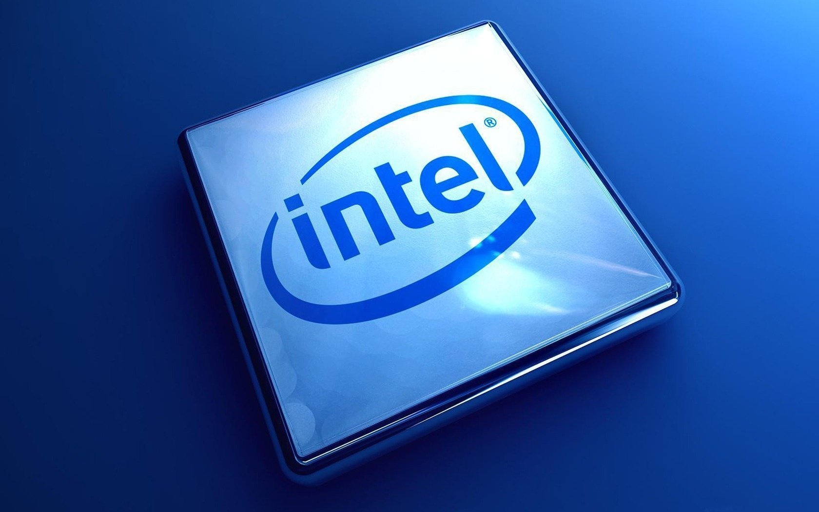 intel logo blau