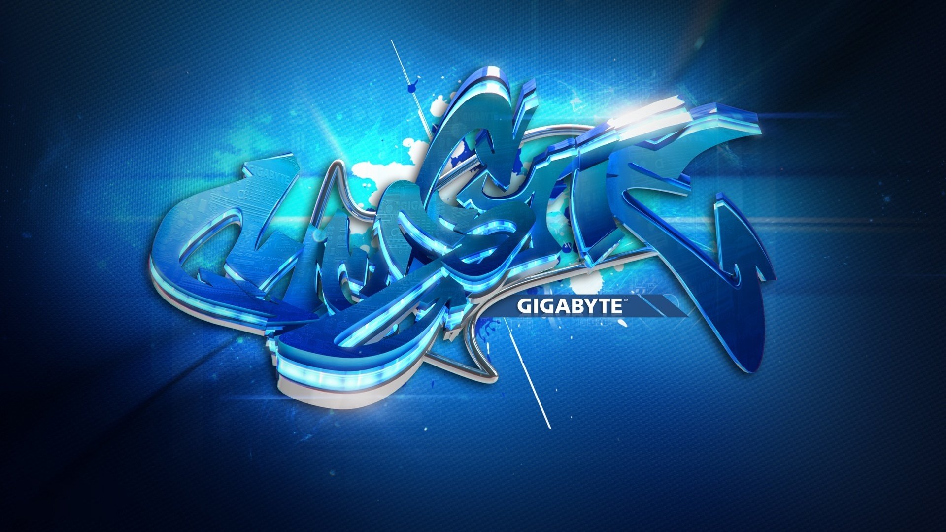 gigabyte graffiti estilo emblemas logotipos