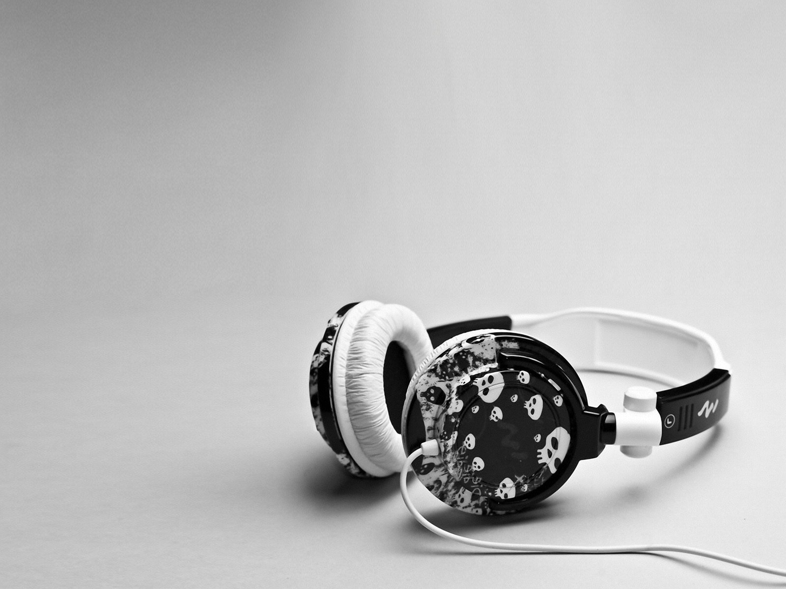 wallpaper headphones black grey