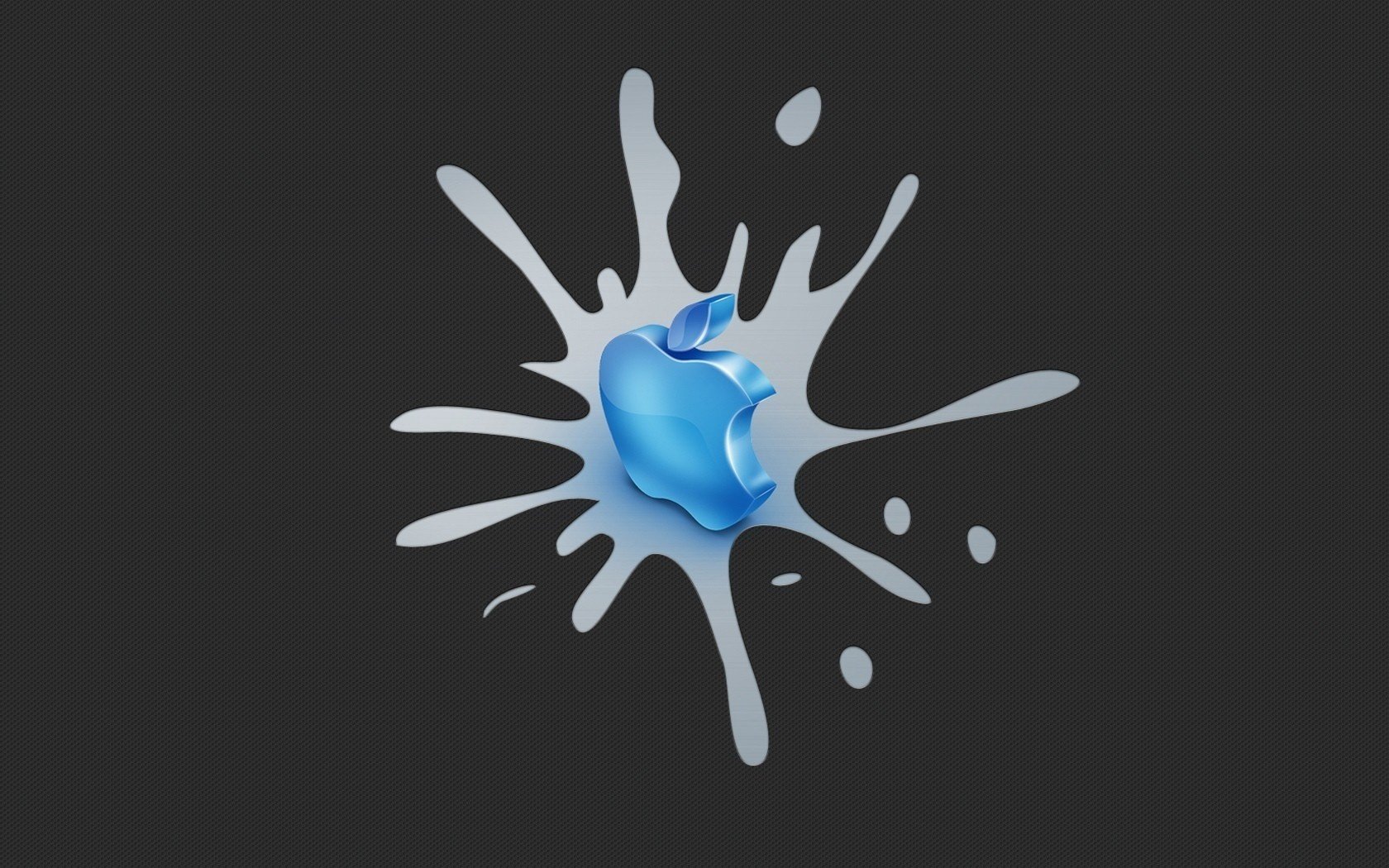 minimalism blot blue apple darkness apple emblems logo