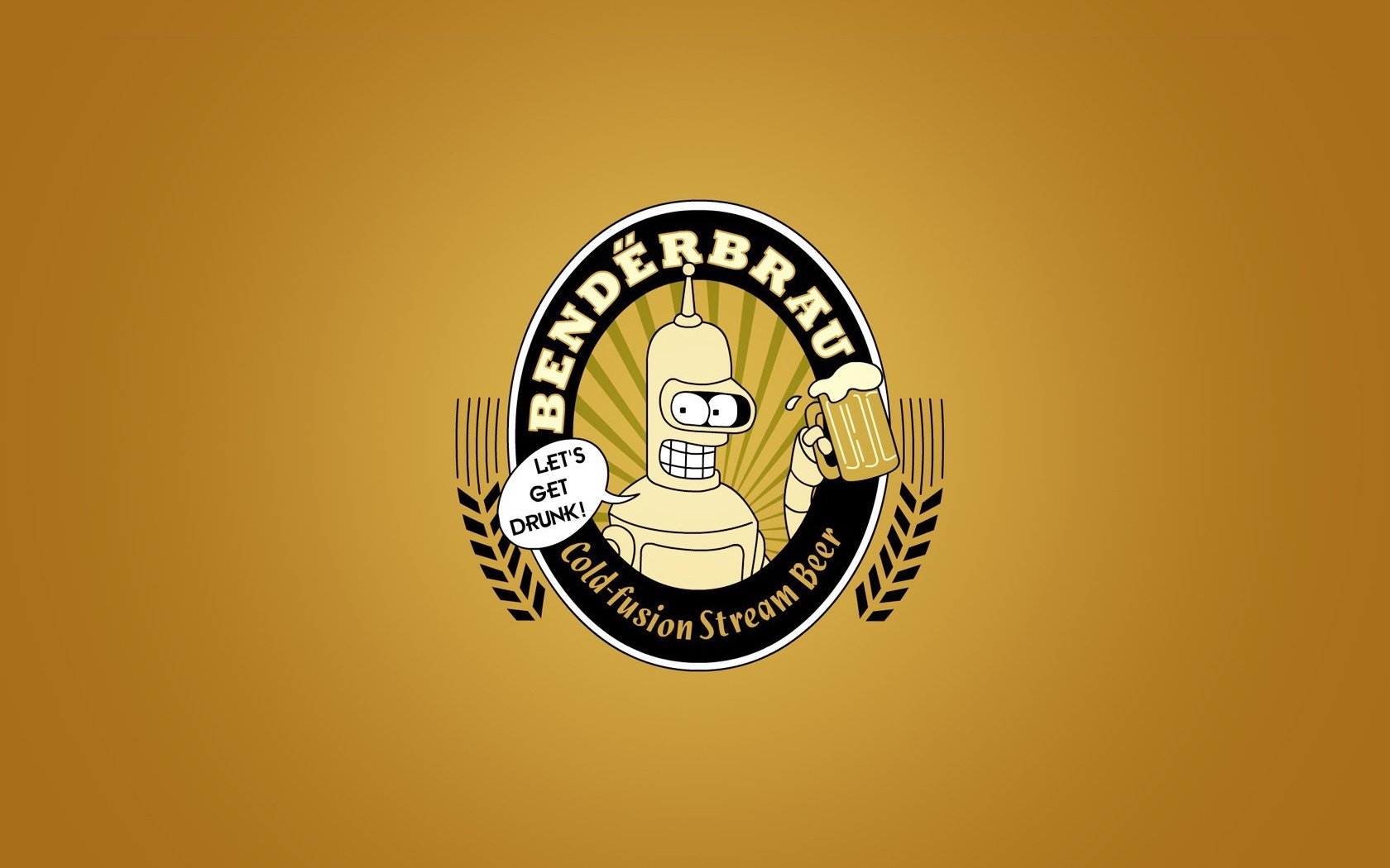 bendeerbrau bender marke symbol bier emblem hintergrund logo zeichen freak roboter wappen