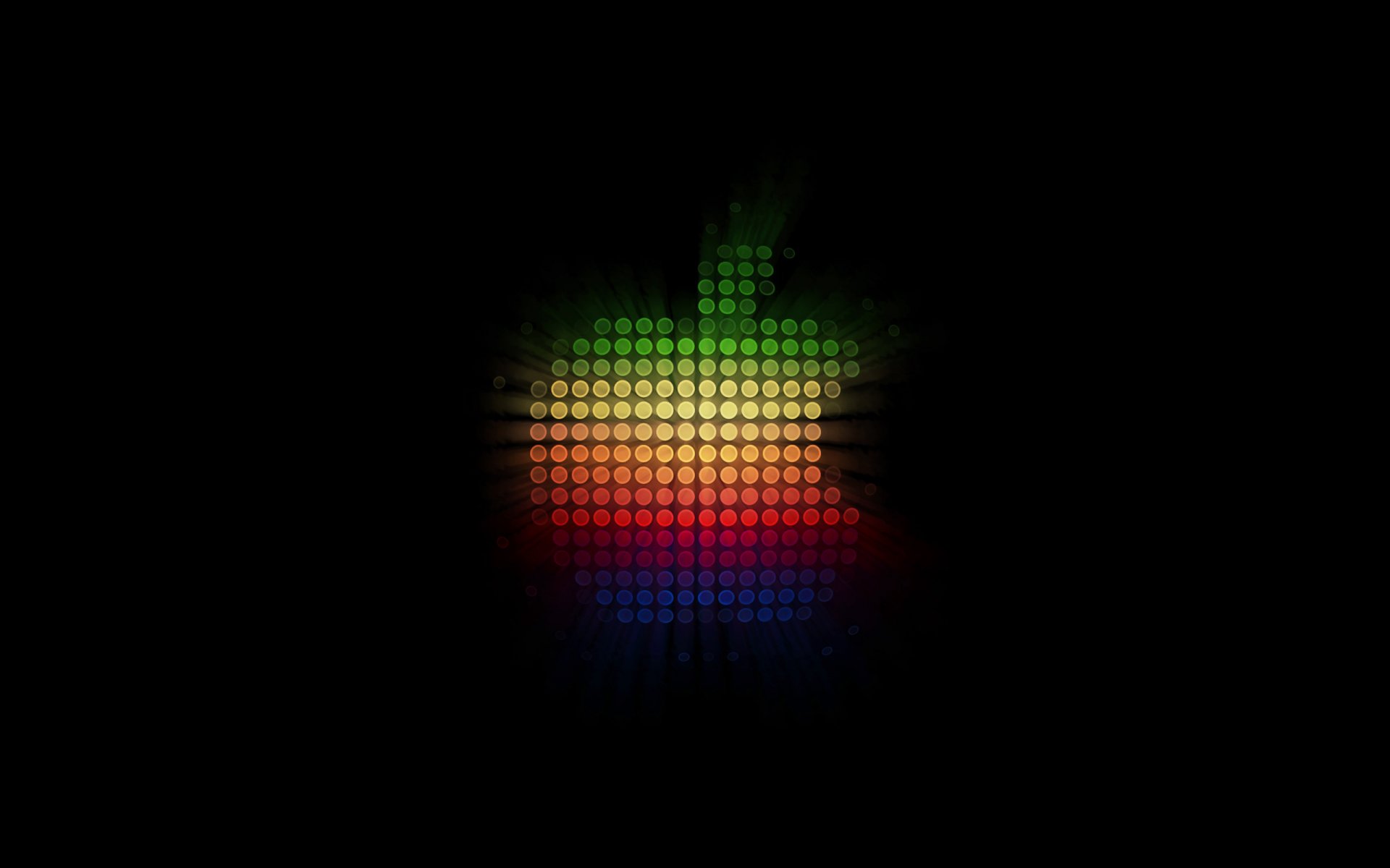 apple logo glow minimalism