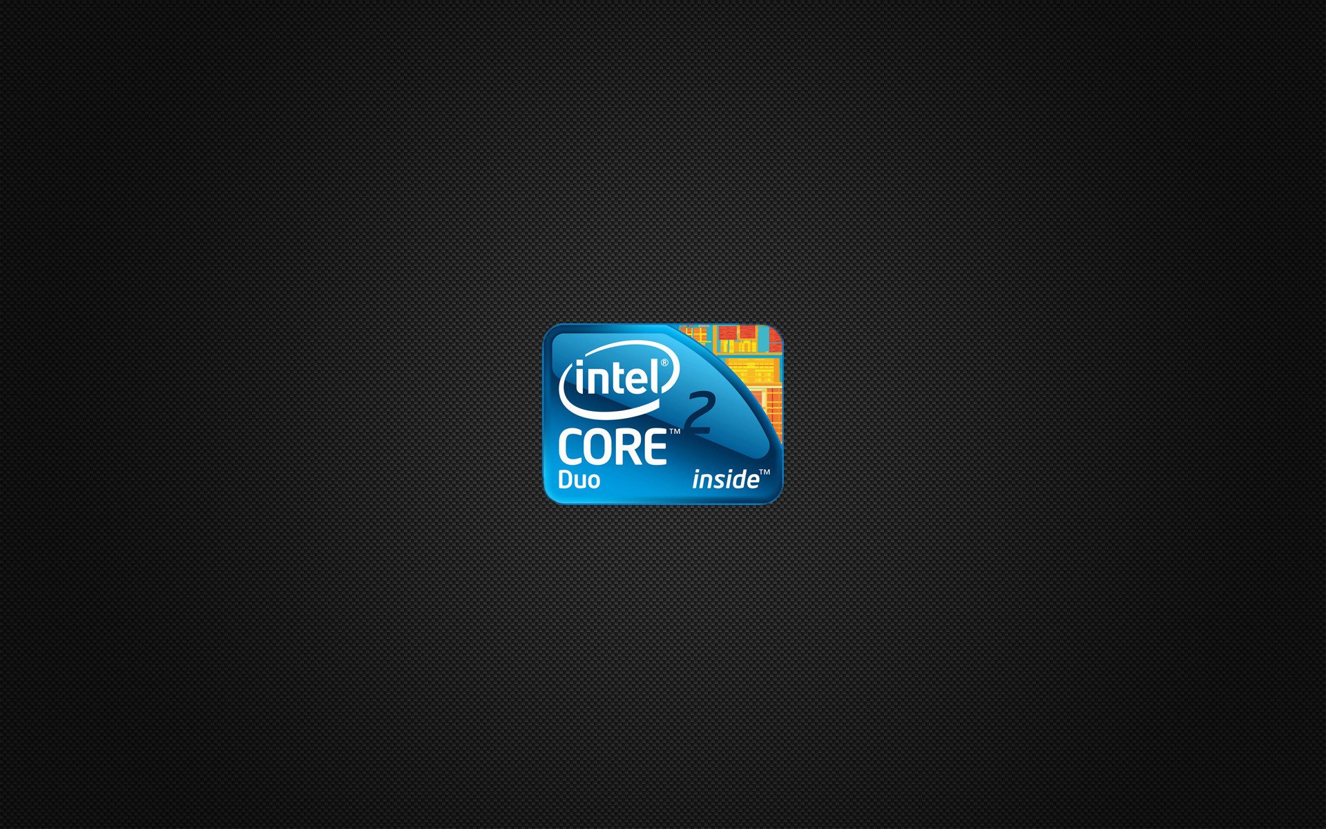 carré bleu intel emblèmes logos