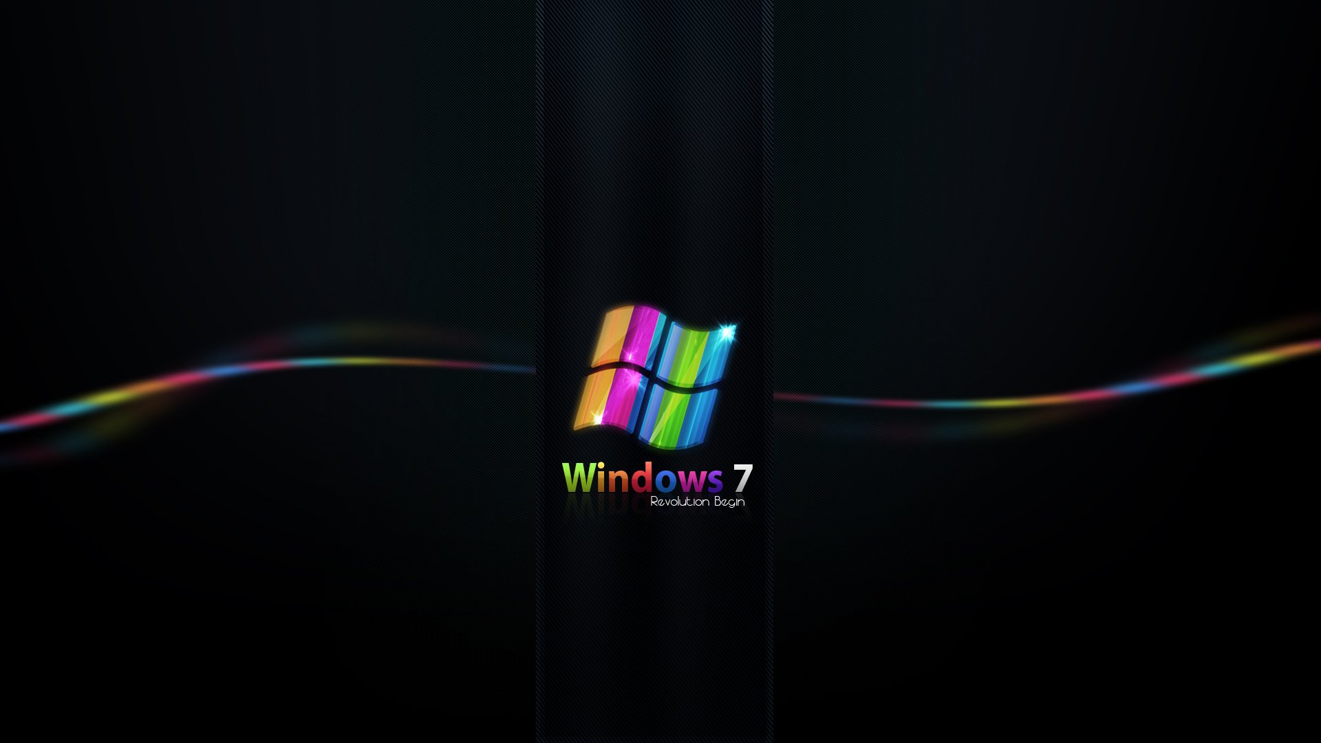 minimalisme windows 7 rayures multicolores ligne emblèmes logos simplicité style